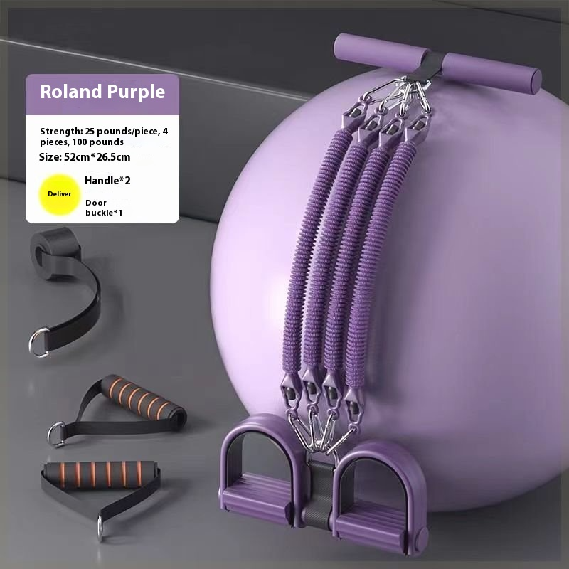 Expansor de Pecho Antirrotura de 4 Cuerdas con Pedal