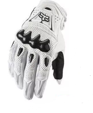 Fox Head Carbon Fiber Leather Motorcycle Riding Gloves