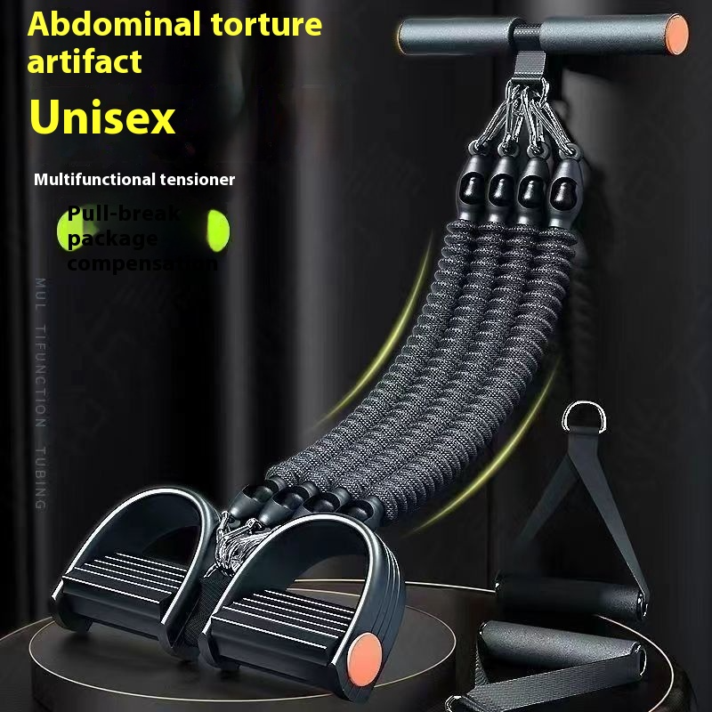 Expansor de Pecho Antirrotura de 4 Cuerdas con Pedal