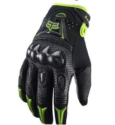 Fox Head Carbon Fiber Leather Motorcycle Riding Gloves