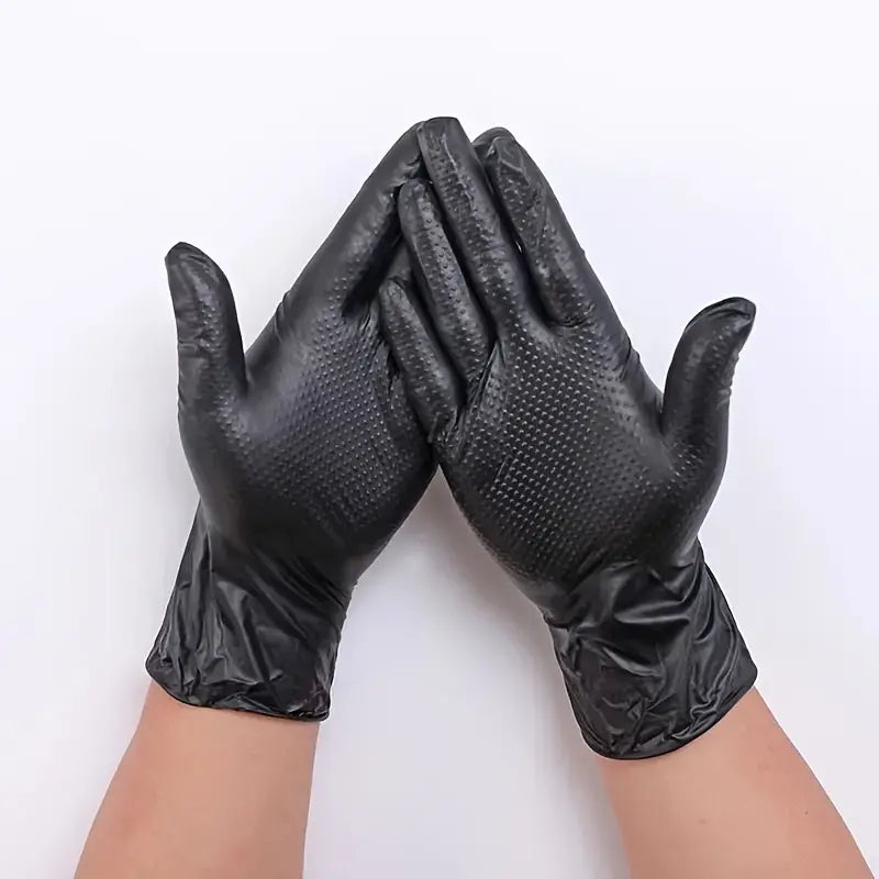 Guantes de Nitrilo con Patrón de Diamante